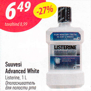 Allahindlus - Suuvesi Advanced White