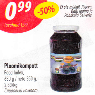 Allahindlus - Ploomikompott