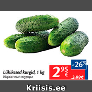 Allahindlus - Lühikesed kurgid, 1 kg