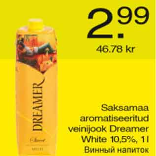 Allahindlus - Saksamaa aromatiseeritud veinijook Dreamer White