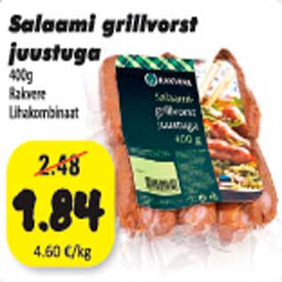 Allahindlus - Salaami grillvorst juustuga 400g