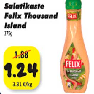 Allahindlus - Salatikaste Felix Thousand Island 375g