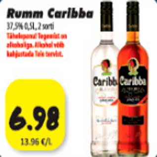 Allahindlus - Rumm Caribba 37,5%, 0,5l