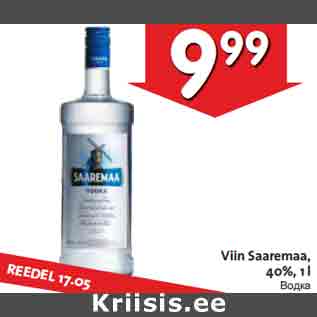 Allahindlus - Viin Saaremaa, 40%, 1 l