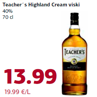 Allahindlus - Teacher´s Highland Cream viski