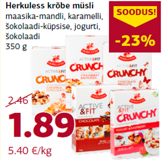 Allahindlus - Herkuless krõbe müsli