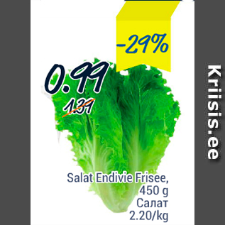 Allahindlus - Salat Endivie Frisee, 450 g