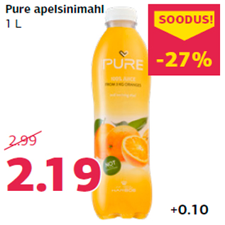 Allahindlus - Pure apelsinimahl 1 L
