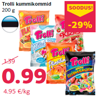 Allahindlus - Trolli kummikommid 200 g