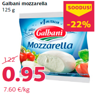 Allahindlus - Galbani mozzarella 125 g