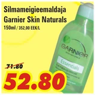 Allahindlus - Silmameigieemaldaja Garnier Skin Naturals