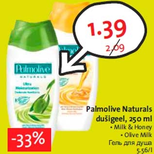 Allahindlus - Palmolive Naturals dušigeel, 250 ml