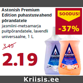 Allahindlus - Astonish Premium Edition puhastusvahend põrandatele