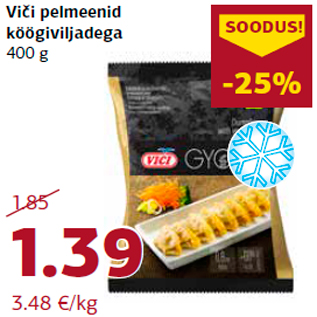 Allahindlus - Viči pelmeenid köögiviljadega 400 g