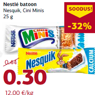 Allahindlus - Nestlé batoon