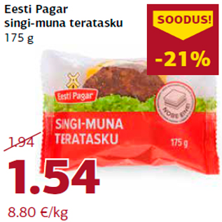 Allahindlus - Eesti Pagar singi-muna teratasku 175 g