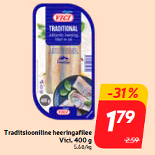 Allahindlus - Traditsiooniline heeringafilee Vici, 400 g