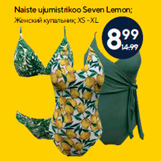 Allahindlus - Naiste ujumistrikoo Seven Lemon