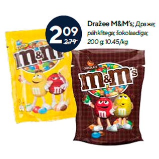 Allahindlus - Dražee M&M’s