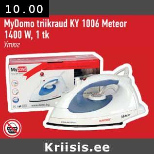 Allahindlus - MyDomo triikraud KY 1006 Meteor 1400 W