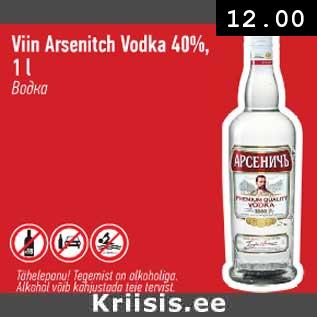 Allahindlus - Viin Arsenitch Vodka