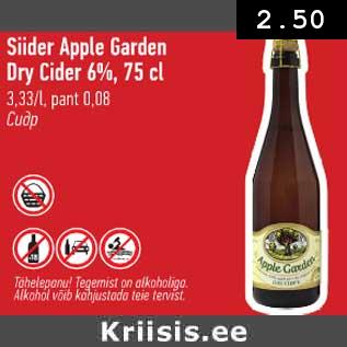 Allahindlus - Siider Apple Garden Dry Cider