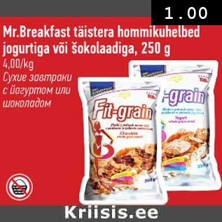 Allahindlus - Mr.Breakfast täistera hommikuhelbed jogurtiga või šokolaadiga,