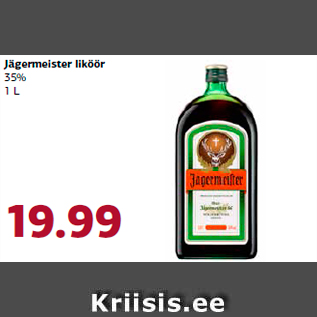 Allahindlus - Jägermeister liköör