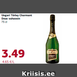 Allahindlus - Ungari Törley Charmant Doux vahuvein 75 cl