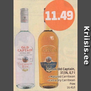 Allahindlus - Rumm Old Captain 37,5%, 0,7 l