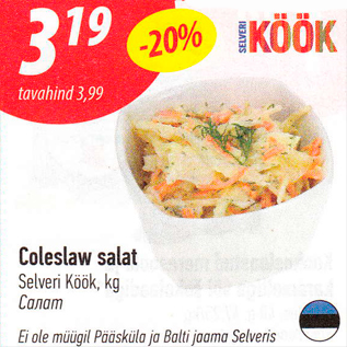 Allahindlus - Coleslaw salat