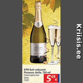 Allahindlus - KPN kuiv vahuvein Prosecco, Italia, 750 ml