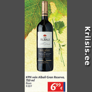 Allahindlus - KPN vein Albali Gran Reserva, 750 ml