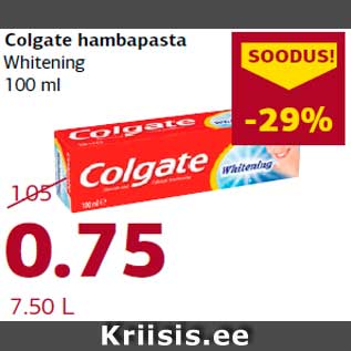 Allahindlus - Colgate hambapasta