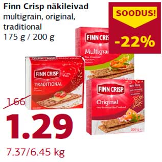 Allahindlus - Finn Crisp näkileivad