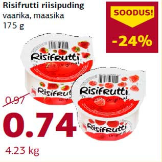 Allahindlus - Risifrutti riisipuding