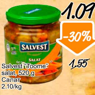 Allahindlus - Salvest "Toome" salat, 520 g