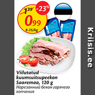 Allahindlus - Viilutatud kuumsuitsupeekon Saaremaa, 120 g