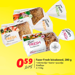 Allahindlus - Fazer Fresh leivakesed, 280 g