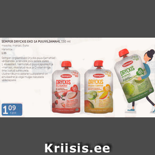 Allahindlus - SEMPER DRYCKIS 1A PUUVILJAMAHL 150 ml