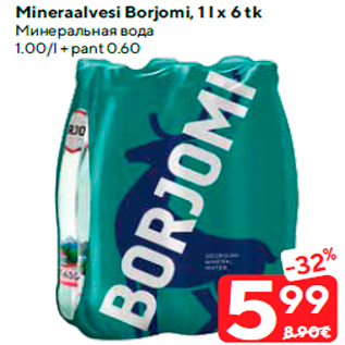 Allahindlus - Mineraalvesi Borjomi