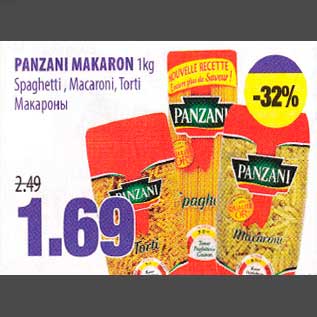 Allahindlus - PANZANI МАКАRON 1kg Spaghetti , Масаrоni, Torti