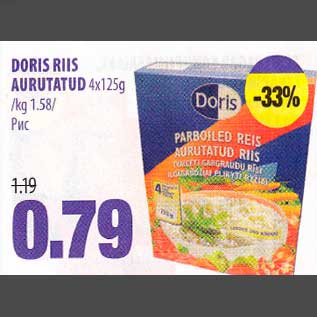 Allahindlus - DORIS RIIS АURUТАТUD 4x l25g