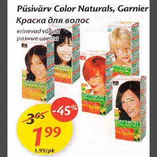 Allahindlus - Püsivärv Color Naturals,Garnier