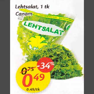 Allahindlus - lehtsalat, 1 kg