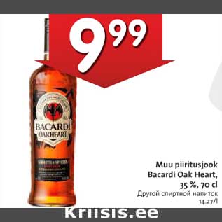 Allahindlus - Muu piiritusjook Bacardi Oak Heart