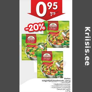 Allahindlus - Hortex köögiviljad praadimiseks, 400 g