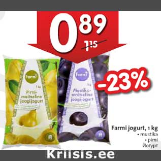 Allahindlus - Farmi jogurt, 1 kg