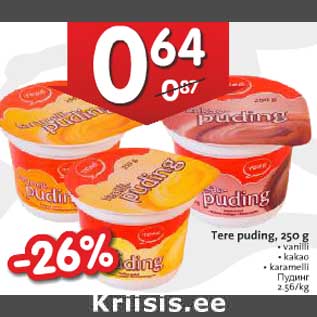 Allahindlus - Tere puding, 250 g