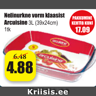 Allahindlus - Nelinurkne vorm klasist Arkuisine